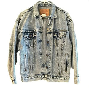 Vintage Levi's Blue Denim Jean Trucker Jacket Size Small